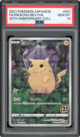 PSA - 10 Pikachu 25th 001/028